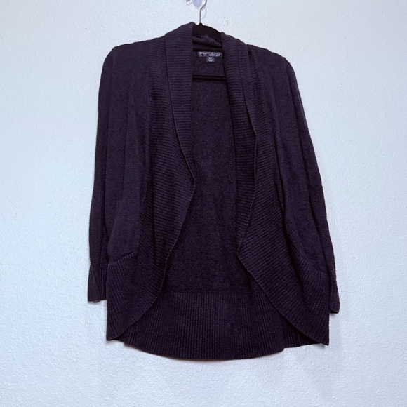 Barefoot Dreams Cozychic Lite Circle Cardigan in Black Size XS/S - Picture 1 of 5